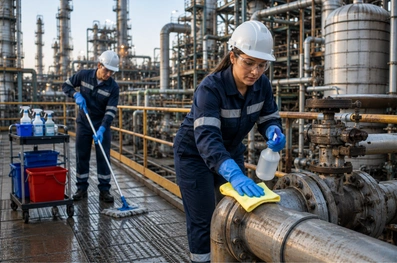 Oil & Gas Facility Cleaning