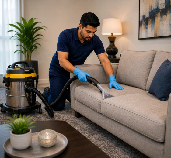 Professional Upholstery Cleaning Process