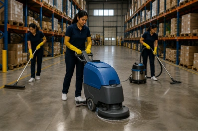 Warehouse Floor Cleaning